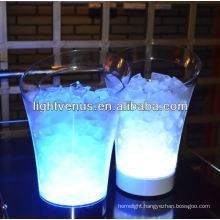 Illuminating LED transparent ice bucket with PATENT